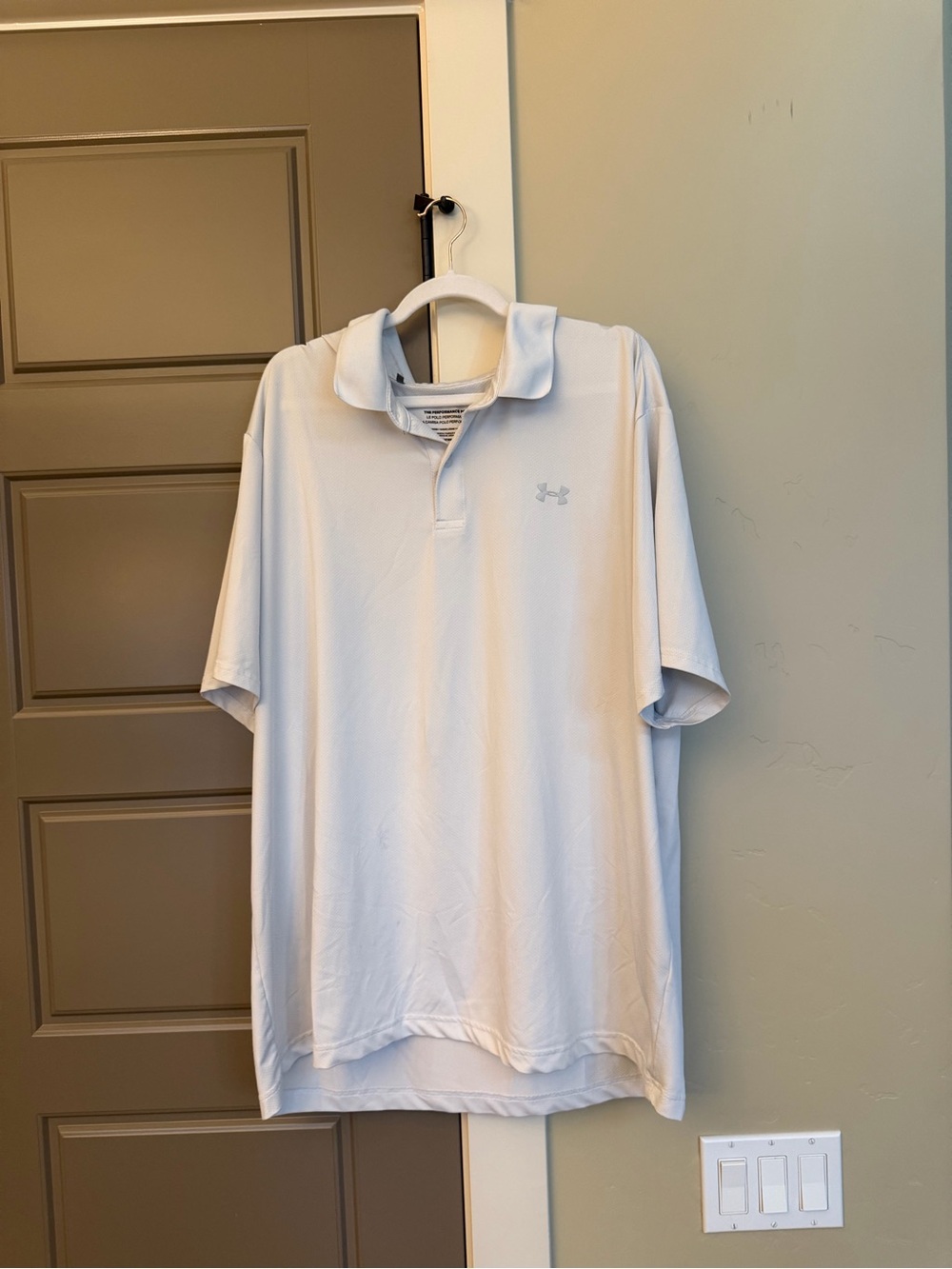Under Armour Men’s White Polo Shirt - Short Sleeve Performance